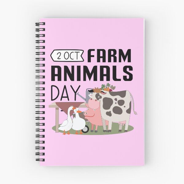 Item preview, 2 October Farm Animals Day - Wacky Holidays designed and sold by ChemicalXShop.