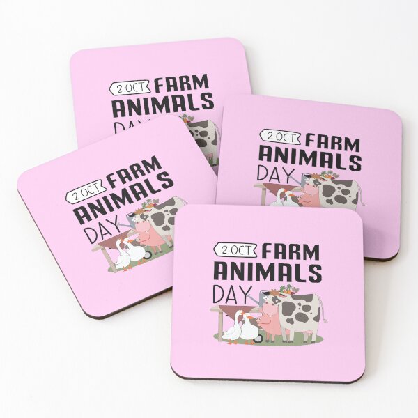 Item preview, 2 October Farm Animals Day - Wacky Holidays designed and sold by ChemicalXShop.