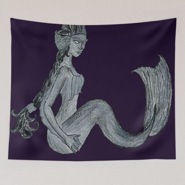 Item preview, Yajaira The Dark Mermaid designed and sold by Betsy Phillips.