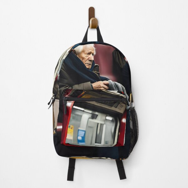 Item preview, Cold Pensioner trying to keep warm on an underground train designed and sold by Colin Bentham.
