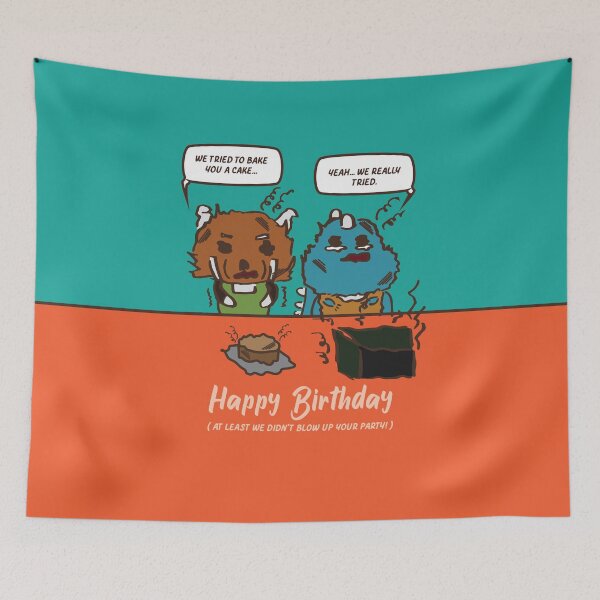 Item preview, Happy birthday : We tried to bake you a cake designed and sold by bluestarcomic.