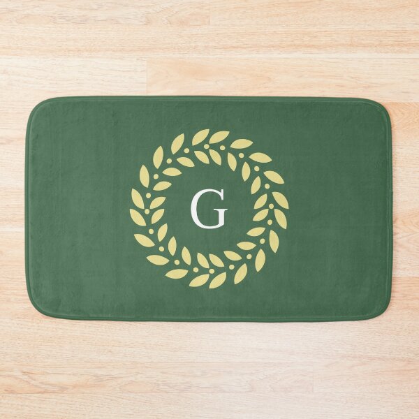 Item preview, Classic Monogram Letter G with Laurel Wreath Design designed and sold by rasagamastore.