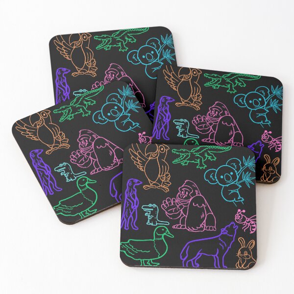 Item preview, Wild and Colorful Animal Crew designed and sold by CoolCrap-.