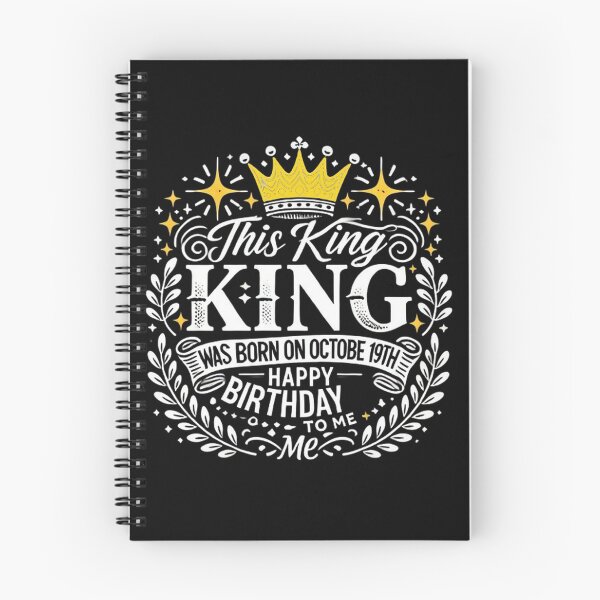 Item preview, This King Was Born on October 19th Funny Birthday Oct 19 designed and sold by SztylishDesigns.