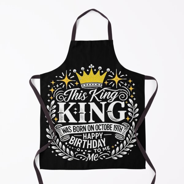 Item preview, This King Was Born on October 19th Funny Birthday Oct 19 designed and sold by SztylishDesigns.