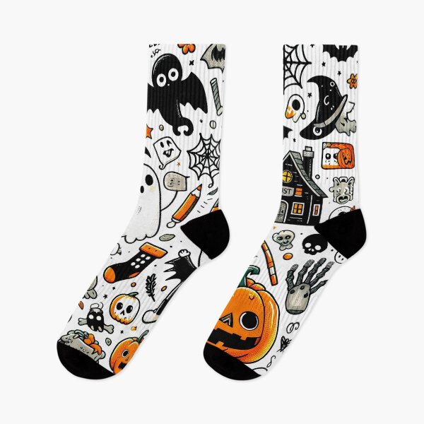 Item preview, Cute & Spooky Halloween Doodles designed and sold by Thai Vibe Studio.