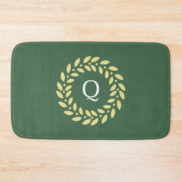 Item preview, Classic Monogram Letter Q with Laurel Wreath Design designed and sold by rasagamastore.