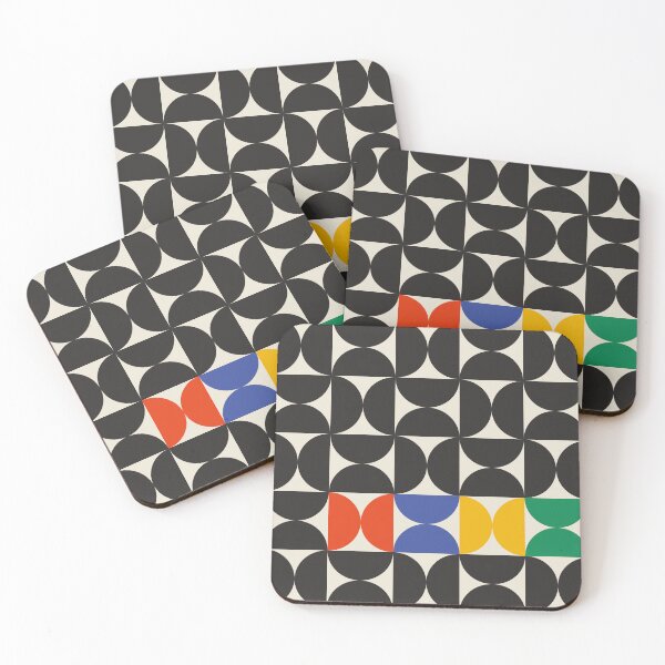 Item preview, Bauhaus Pattern Red Blue Yellow Green designed and sold by lukassfr.