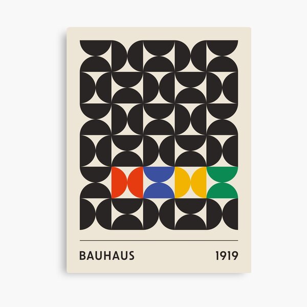 Item preview, Bauhaus Pattern Red Blue Yellow Green designed and sold by lukassfr.