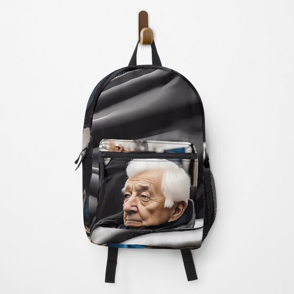 Item preview, Cold Pensioner trying to keep warm on an underground train designed and sold by Colin Bentham.
