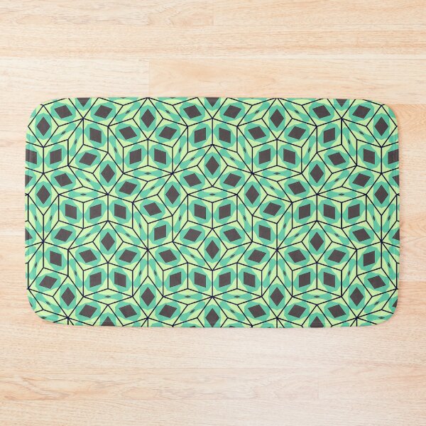 Item preview, Intricate Geometric Pattern in Shades of Green designed and sold by Genie-0750.