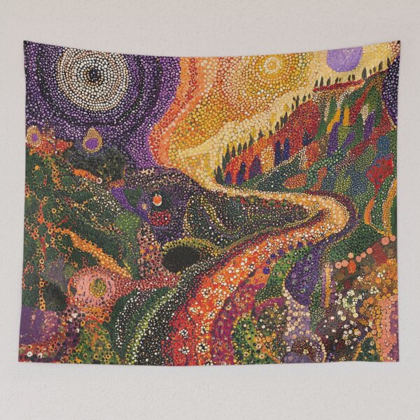 Item preview, Aboriginal Inspired Dot Art - Lava Road designed and sold by GrinGalore.