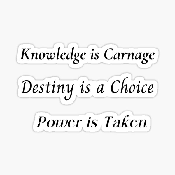 The Atlas Six Quote Stickers Sticker