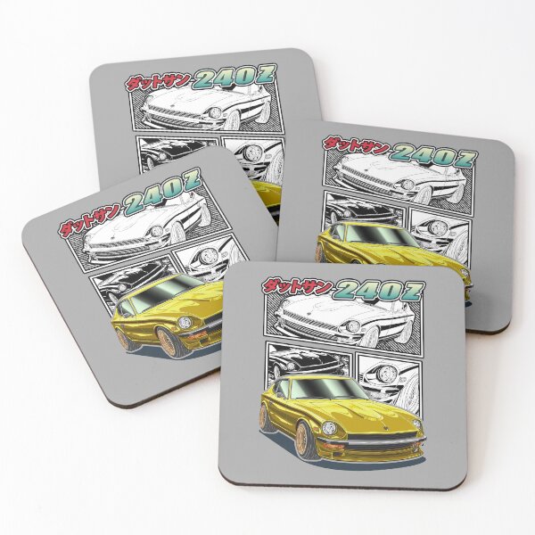 Item preview, ํYellow Datsun 240z Comic Style Comic Style designed and sold by JDM Guyvit.