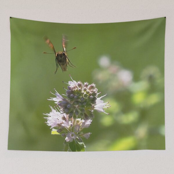 Item preview, Ethereal Flight - Skipper Butterfly Over Mint designed and sold by MendipBlue.