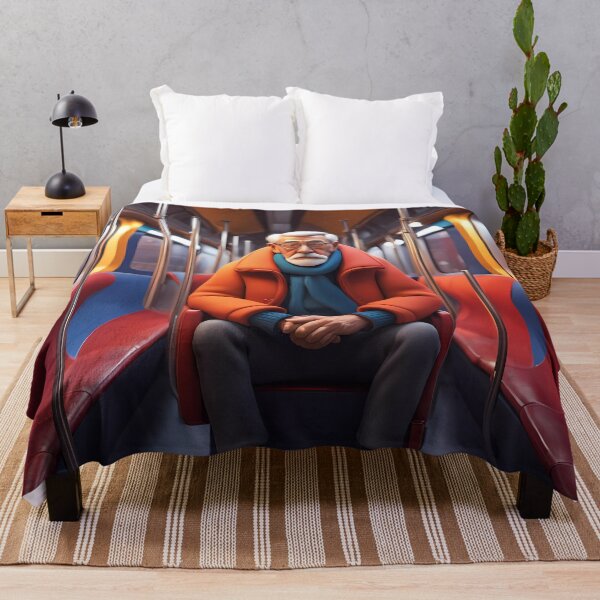 Item preview, Cold Pensioner trying to keep warm on an underground train designed and sold by Colin Bentham.
