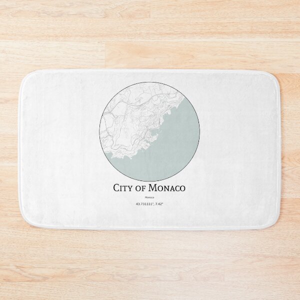 Item preview, Topography of Monaco designed and sold by JohnnysHeath.
