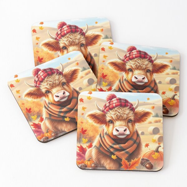 Item preview, Cute Fall Highland Cow Design designed and sold by Sol-threads.