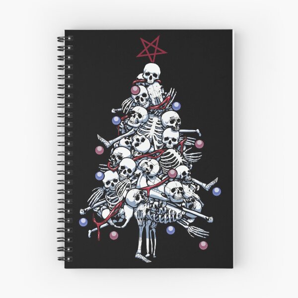 Item preview, Ambiente de bruja: árbol de Navidad con esqueleto espeluznante designed and sold by blackbean21.