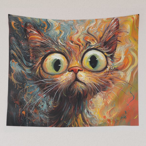 Item preview, Colorful Smudge Cat designed and sold by GrinGalore.