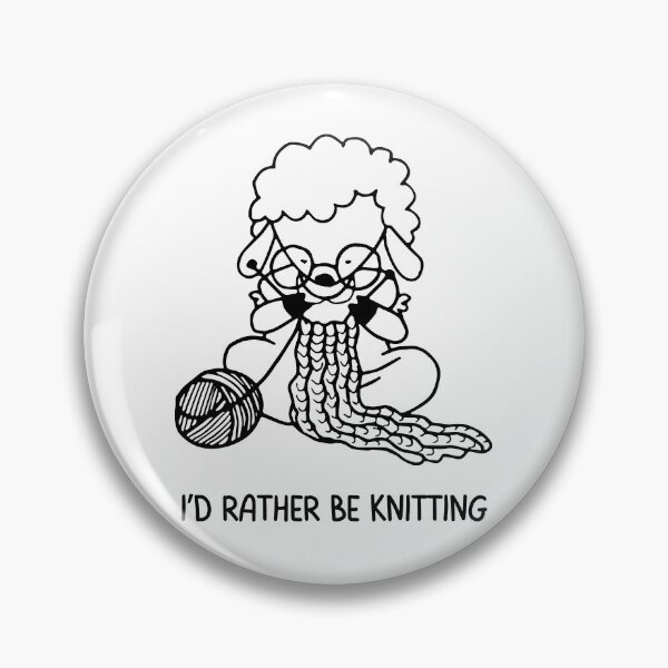 Item preview, I'd Rather Be Knitting designed and sold by alignedLife.