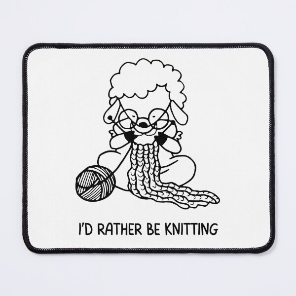 Item preview, I'd Rather Be Knitting designed and sold by alignedLife.