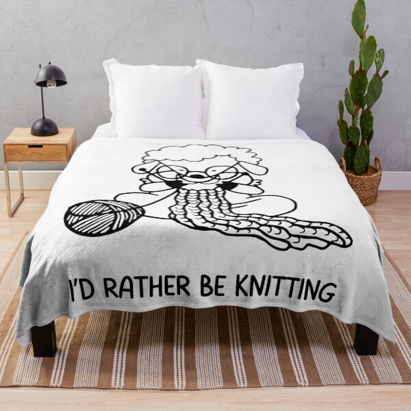 Item preview, I'd Rather Be Knitting designed and sold by alignedLife.