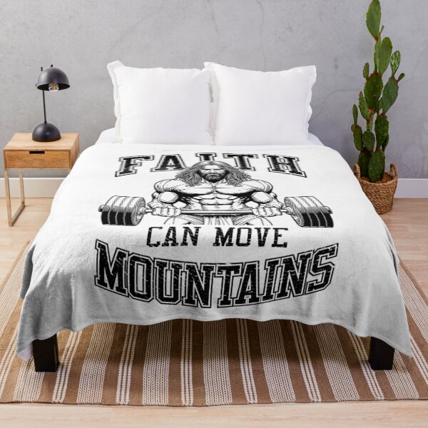 Item preview, Jesus Gym Christian Bodybuilder Faith Can Move Mountains designed and sold by GrandeDuc.