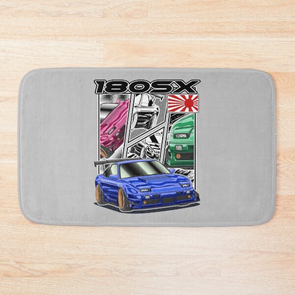 Item preview, JDM Blue Nissan 180SX Comic Style designed and sold by JDM Guyvit.