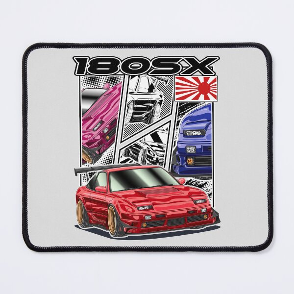 Item preview, Red Nissan 180SX Comic Style designed and sold by JDM Guyvit.