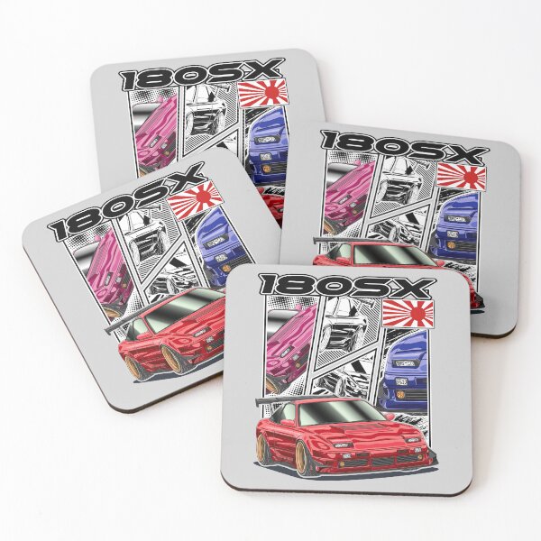 Item preview, Red Nissan 180SX Comic Style designed and sold by JDM Guyvit.