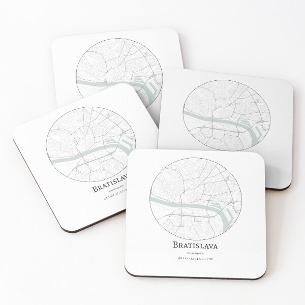 Item preview, Topography of Bratislava designed and sold by JohnnysHeath.