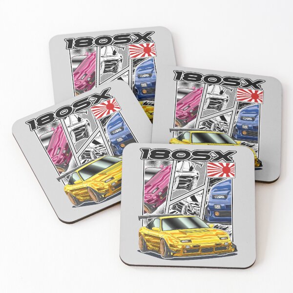 Item preview, Yellow Nissan 180SX Comic Style designed and sold by JDM Guyvit.