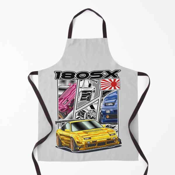 Item preview, Yellow Nissan 180SX Comic Style designed and sold by JDM Guyvit.