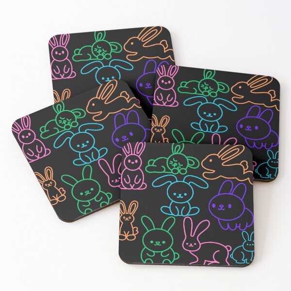 Item preview, Bunny Bliss: Minimalist Rabbit Neon designed and sold by CoolCrap-.