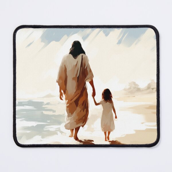 Item preview, Jesus Guiding Her Home Painting  designed and sold by AdamesArtStudio.