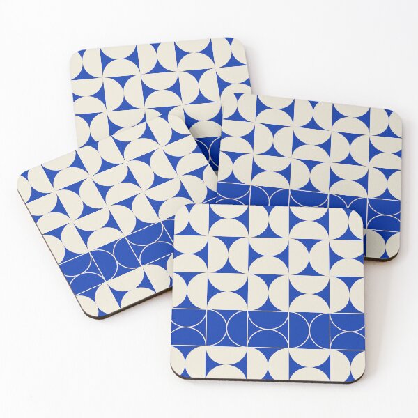 Item preview, Bauhaus Pattern Blue Beige designed and sold by lukassfr.