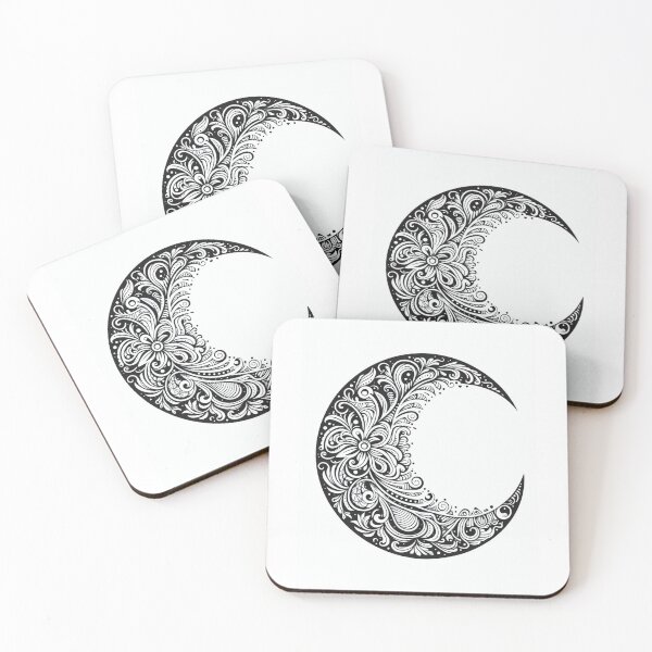 Item preview, Ornate Crescent Moon designed and sold by TeslaSt0re.