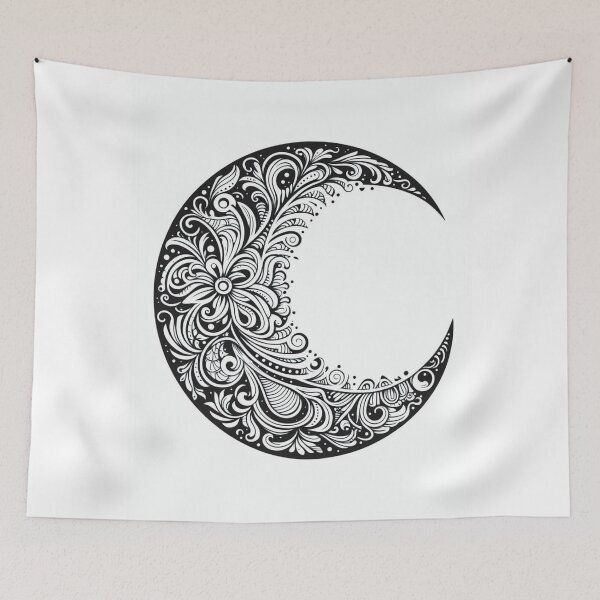 Item preview, Ornate Crescent Moon designed and sold by TeslaSt0re.