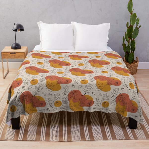 Item preview, Autumn Leaves and Acorns Pattern – Minimalist Fall Foliage Design designed and sold by PragmaticP.