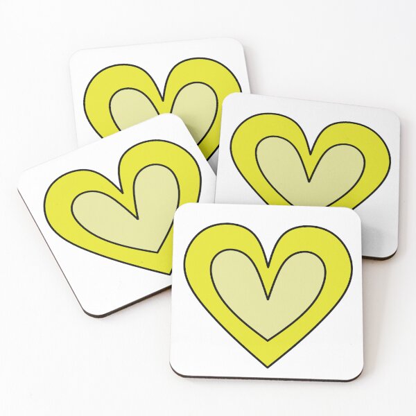 Item preview, Cute Heart - Yellow  designed and sold by MrsCreative1.