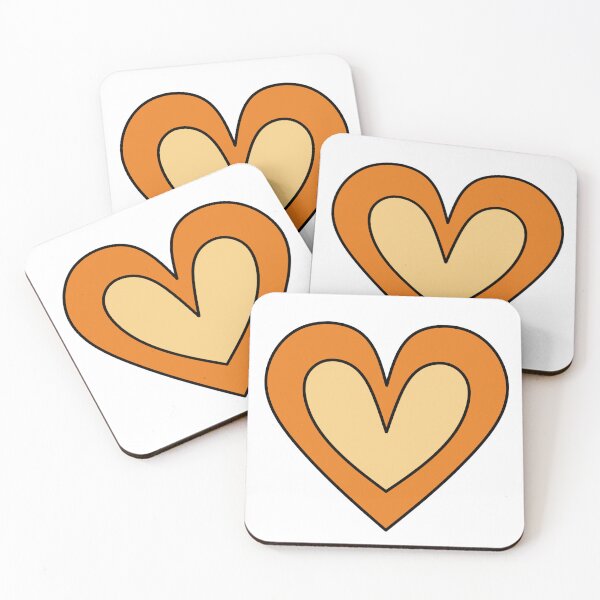 Item preview, Cute heart - Orange  designed and sold by MrsCreative1.
