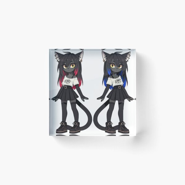 Item preview, Twin emo girl cats designed and sold by II0FU5.