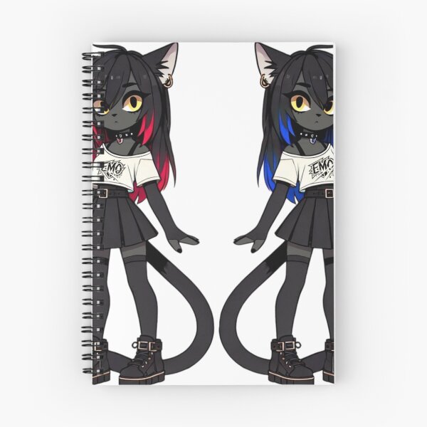 Item preview, Twin emo girl cats designed and sold by II0FU5.