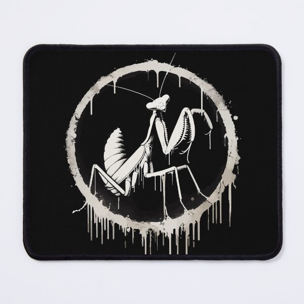 Item preview, Monochromatic Praying Mantis Street Art designed and sold by TomFrontierArt.