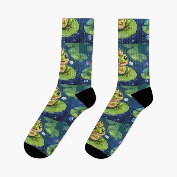 Item preview, Cute Frog Smiling On Water Lily designed and sold by GrinGalore.