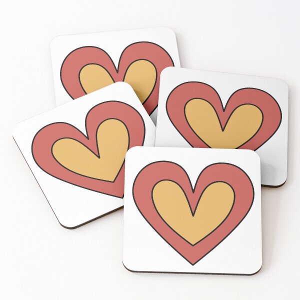 Item preview, Cute Heart - Yellow and Red  designed and sold by MrsCreative1.