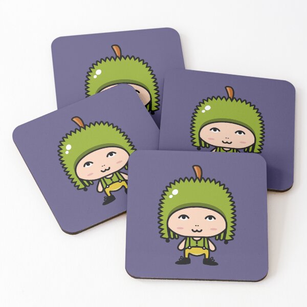 Item preview, Cute character in durian fruit costumes cartoon designed and sold by merupa.