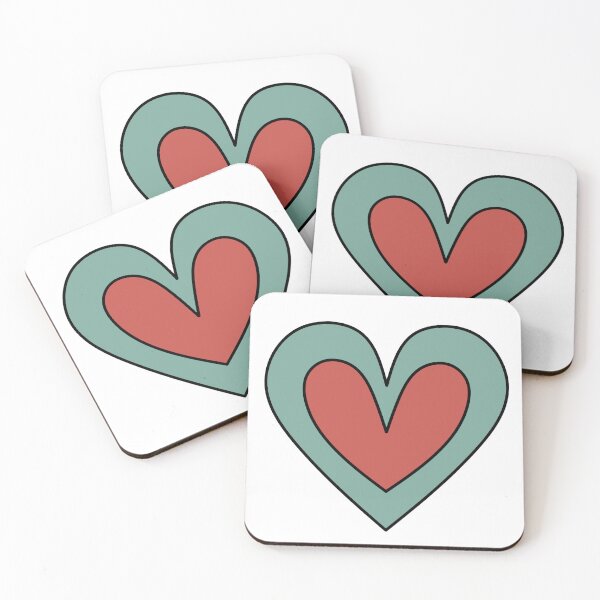 Item preview, Cute Heart - Red and Green  designed and sold by MrsCreative1.