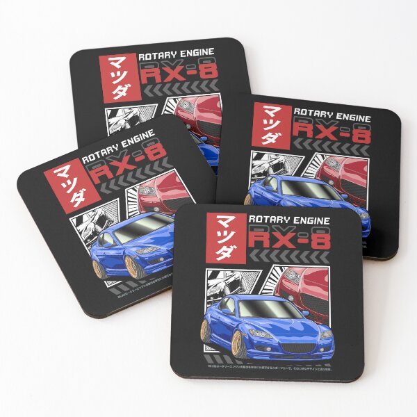 Item preview, Blue Mazda RX-8 Comic Style designed and sold by JDM Guyvit.